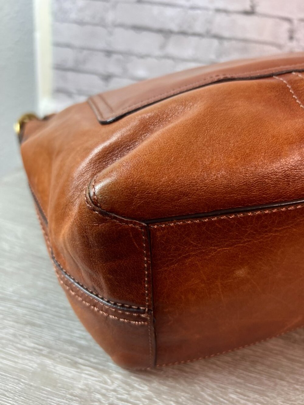 Coach Bleecker Leather Duffle 12376 Tan Leather - Shoulder Bag - Picture 7 of 9